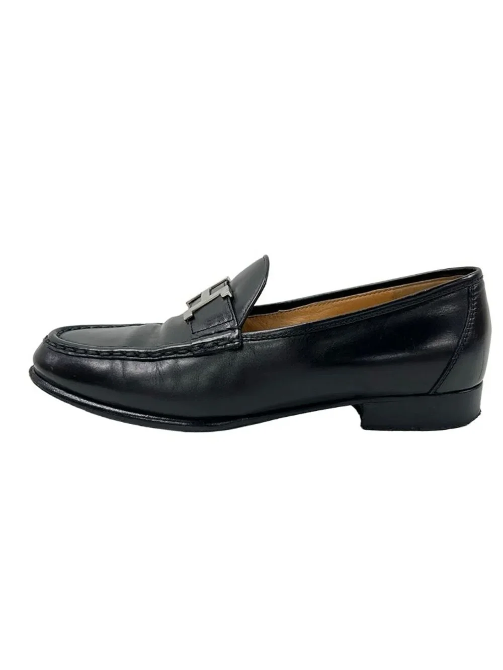 Hermes Loafers Paris Black Leather